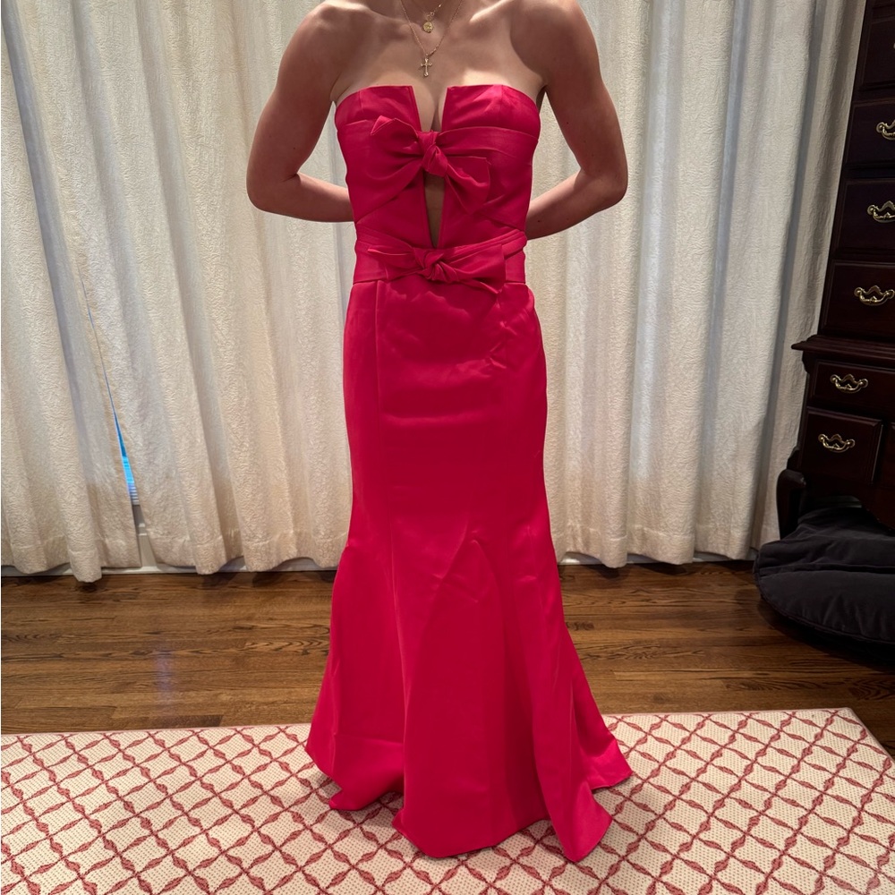 Elegant Pink Evening Gown